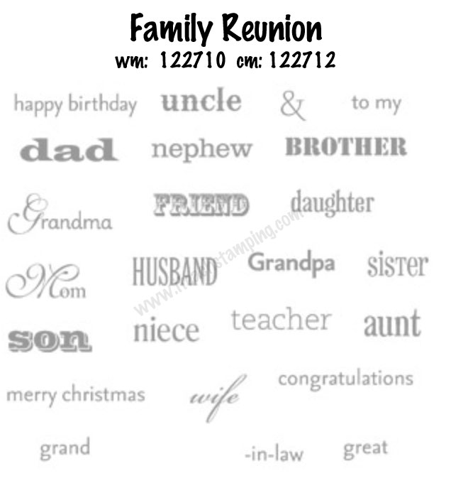 Handmade Birthday Card for my Aunt w/ Family Reunion
