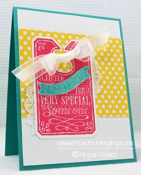 stampin up chalk talk to make a gift card