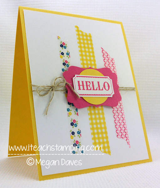 Washi Tape: How to Make a Greeting Card Using Washi Tape from Stampin' Up!
