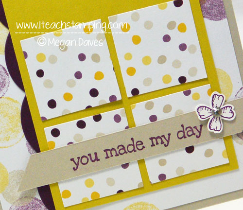 Mixing Blackberry Bliss with Hello Honey from Stampin' Up!