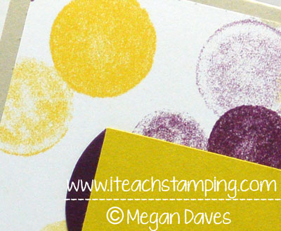 Mixing Blackberry Bliss with Hello Honey from Stampin' Up!