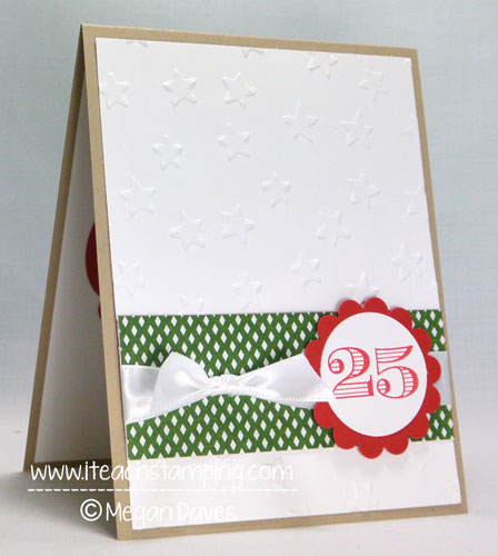 Friday Flip:  Making a Simple Christmas Card