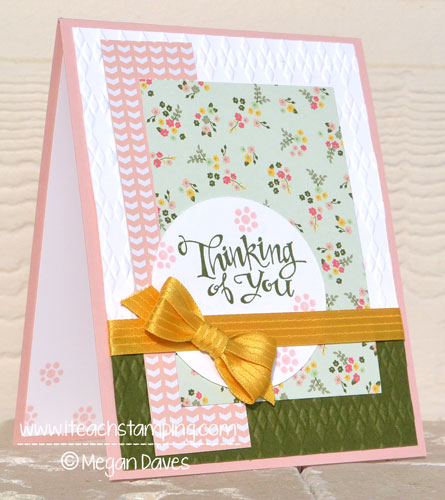 Paper Crafts Idea:  Handmade Thinking of You Card