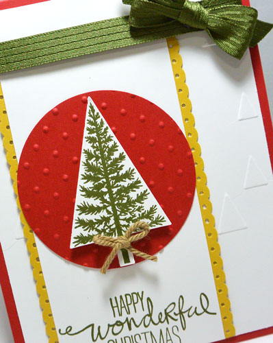 wondrous wreath, festival of trees, stampin up, paper crafts ideas 