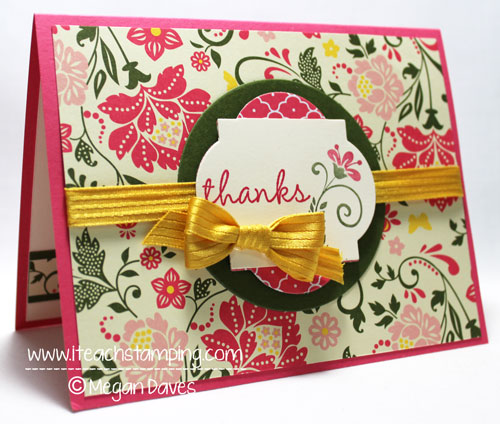 Friday Flip Using Framelits and Patterned Paper to Make a Card - Video Tutorial
