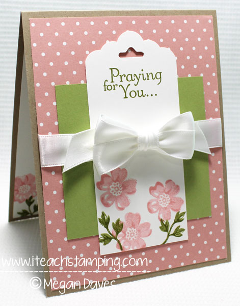 Stippled Blossoms, stampin up, Making a Sympathy Card - Paper Crafts Idea