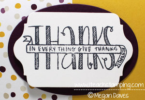 Banner Blessings to Make a Thank You Card (set from Stampin' Up!)