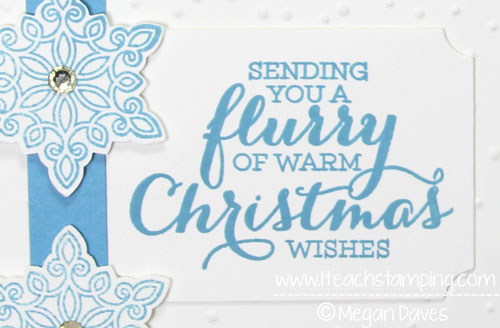 Mixing Flurry of Wishes with Softly Falling Embossing Folder (Stampin' Up!)