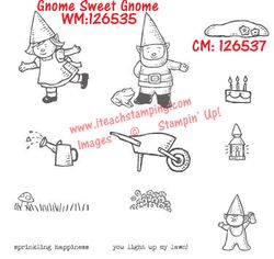 Gnome Sweet Gnome, Stampin' Up!, Hand Made Card
