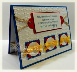 Pursuit of Happiness, Stampin' Up!, 10 Second Bow Maker